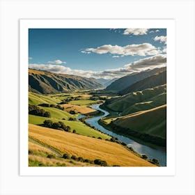 Valley Of The River Art Print