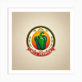 Bell Pepper Logo Art Print