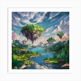 Floating Islands Art Print