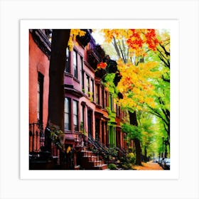 Autumn In New York City Art Print