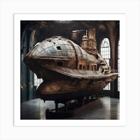 Ship In A Room 1 Art Print