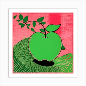 Green Apple Art Print