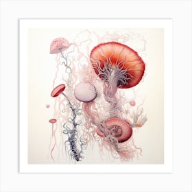 Protozoa Illustration Art Print