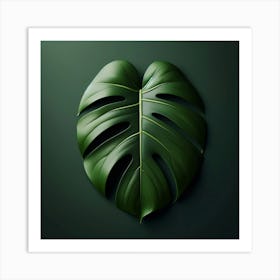 Monstera Leaf Art Print