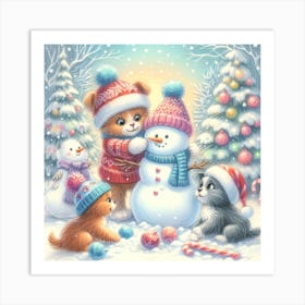 Snowman Art Print