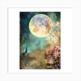 Full Moon Art Print