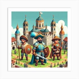 Game Art Castle Art Print