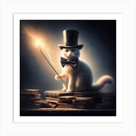 Magician Cat Art Print