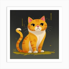 Orange Tabby Cat 1 Art Print