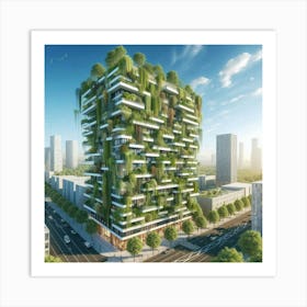 Tree House In The City Art Print