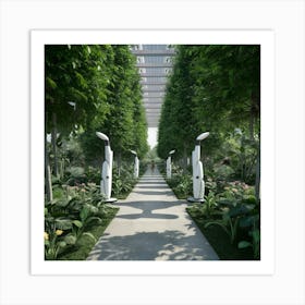 Futuristic Garden 2 Art Print