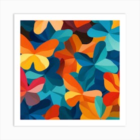 Colorful Butterflies 36 Art Print