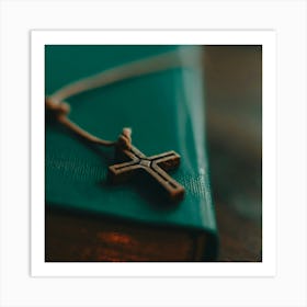 Cross On A Book 1 Art Print