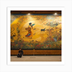 Mural At The United Nations Art Print