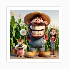 Farm Happy 4 Art Print