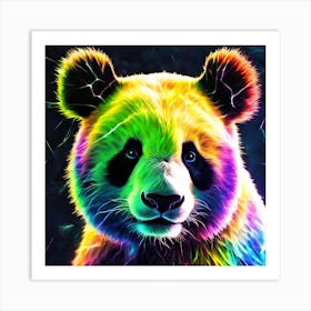 Rainbow Panda Art Print