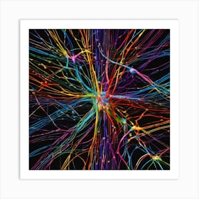 Colorful Brain 18 Art Print