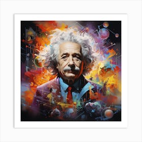 Albert Einstein 2 Art Print