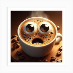 A cup of coffee 1 Art Print