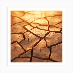 Dry Cracked Earth 1 Art Print