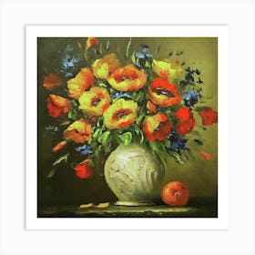 Flowers In A Vase Art Print