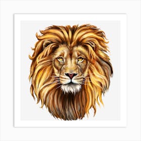 Lion Head Art Print