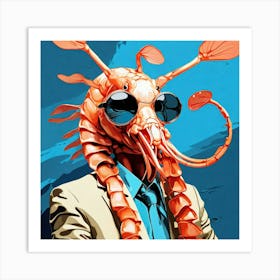 Shrimp In A Suit Art Print