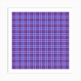 Plaid Fabric 195 Art Print