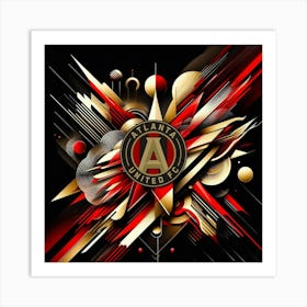 Atlanta United FC Logo Wall Art 16 Art Print