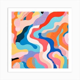 Vibrant Flows Art Print