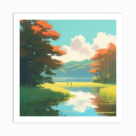 Landscape Painting 236 Art Print