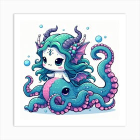 Miniature Mermaid 3 Art Print