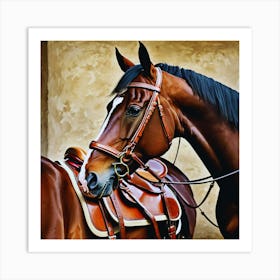 Horse And Rider Art Print