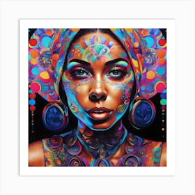 Psychedelic Woman Art Print