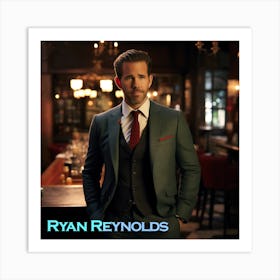 Ryan Reynolds 2 Art Print