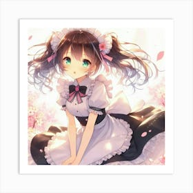 Maid Anime 2 Art Print