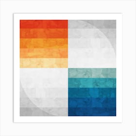 Gradient watercolor 7 Art Print