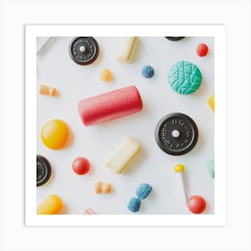 Collection Of Candy Art Print