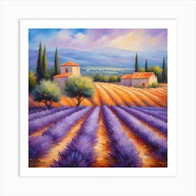 Lavender Fields Art Print