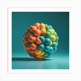 Colorful Sphere Art Print