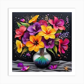 Flowers In A Vase 5 Art Print