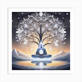 Buddha Tree 1 Art Print