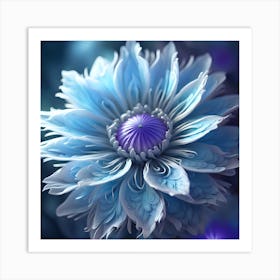 Blue Flower 2 Art Print