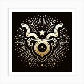 A Zodiac symbol, Taurus 1 Art Print