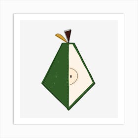 Mid Mod Pear Art Print