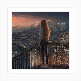 Cityscape Painting Art Print