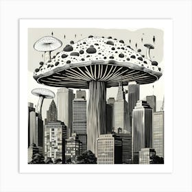 world shroom centre Art Print