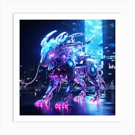 Futuristic Robot Art Print