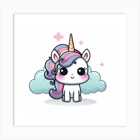 Cute Unicorn 749 Art Print