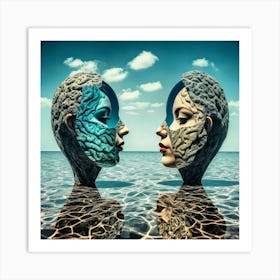 Two Brains Art Print